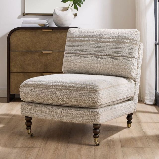 Uttermost® Chatsworth Walnut Modern Accent Chair-2