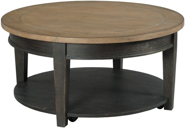 Hammary® Hancock Brown Round Coffee Table-0