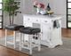 Steve Silver Co. Zermatt Black/Ivory Backless Counter Stool-1