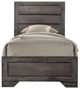 Elements International Nathan 4-Piece Gray Oak Youth Twin Panel Bedroom Set-1