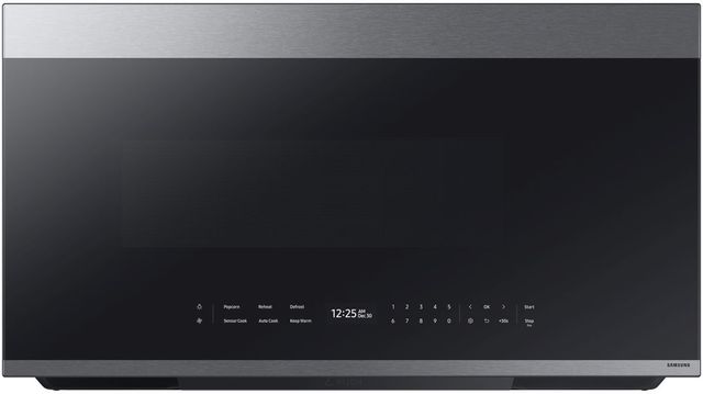 Samsung Bespoke 2.1 Cu. Ft. Fingerprint Resistant Stainless Steel Over The Range Microwave