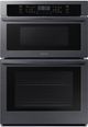 Samsung 30" Fingerprint Resistant Black Stainless Steel Oven/Microwave Combo Electric Wall Oven-0