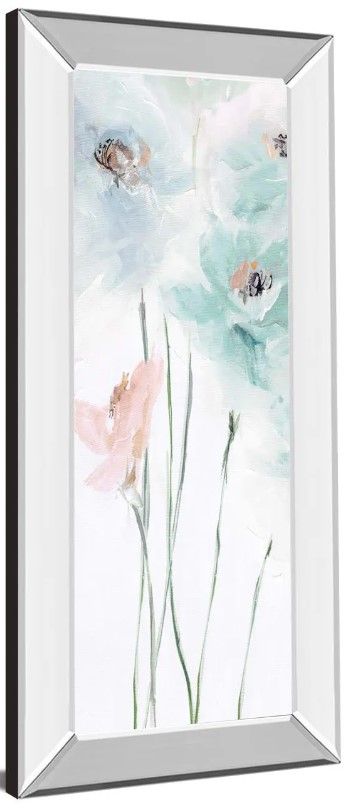Classy Art Spring Poppies II by Susan Pepea Mirror Framed Wall Art-0