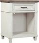 aspenhome® Caraway Aged Ivory 1-Drawer Nightstand-0