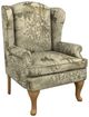 Best® Home Furnishings Customizable Sylvia 31'' Wing Back Chair with Honey Birch Legs-0