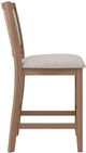 Homelegance® Anya 5-Piece Beige/Driftwood Counter Height Dining Set-5