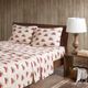 Olliix by Woolrich Flannel Tan Cars Full Cotton Sheet Set-3