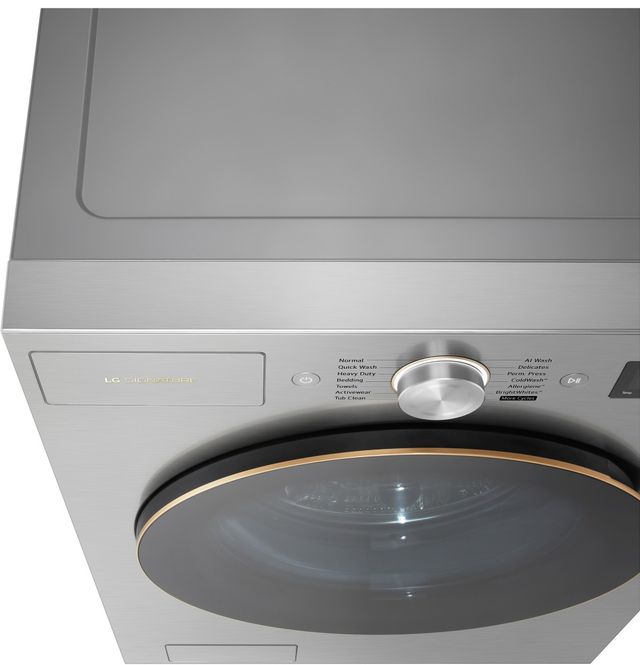 LG SIGNATURE 5.8 Cu. Ft. Platinum Steel Front Load Washer with TurboWash® 360 Technology-3