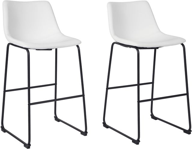 Signature Design by Ashley® Centiar White Bar Stool-4
