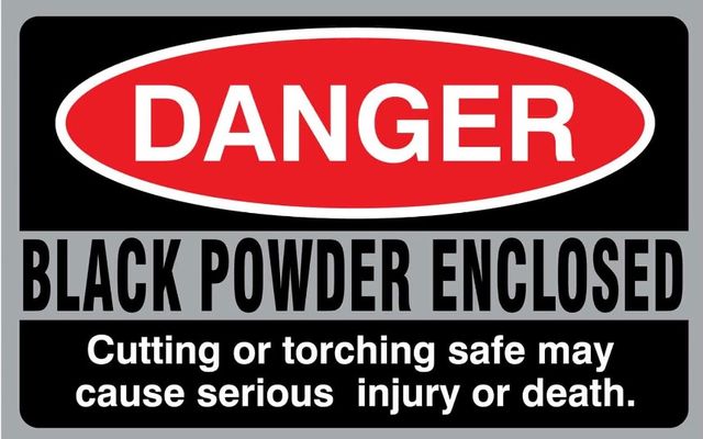 Liberty Safe Black Powder Enclosed Sticker-1