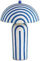 TOV Furniture Maiori Blue Striped Table Lamp-2