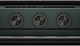 KitchenAid® Black Ore Slide-In Convection Range Handle and Knob Kit-3