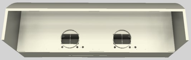 Vent-A-Hood® 66" Biscuit Wall Mounted Range Hood-2