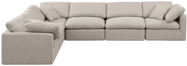 Meridian Furniture Indulge 6-Piece Beige Modular Sectional-1
