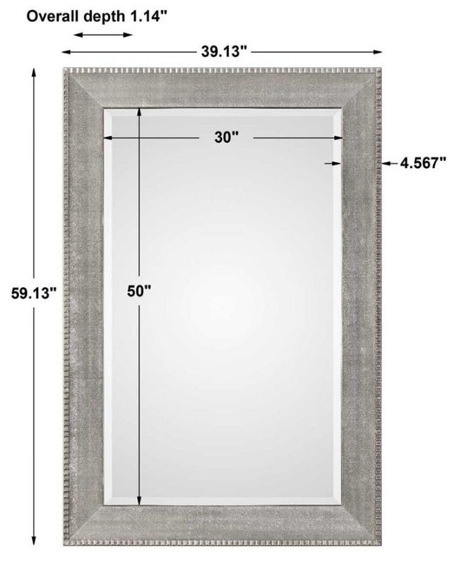 Uttermost® Leiston Metallic Silver Mirror-2
