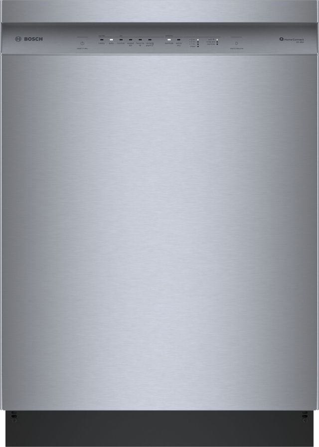 Bosch® 100 Series 24" Stainless Steel Front Control Built In Dishwasher-0