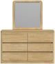 Elements International Rosalie 2-Piece Natural Dresser and Mirror Set-1