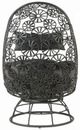 ACME Furniture Hikre 2-Piece Black/Charcoal Metal/Wicker Outdoor Conversation Set-5