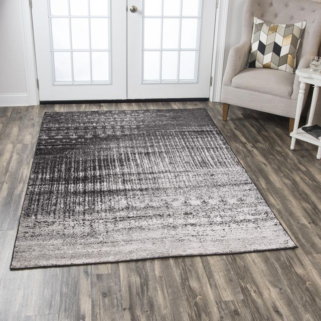 Rizzy Home Encore Brown 5'2" x 7'3" Rug-1