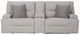 Signature Design by Ashley® Acklen Place 3-Piece Gray Power Reclining Sectional-2