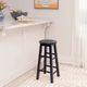 Linon Abby Navy Round Counter Stool-1
