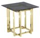 Sagebrook Home Glass Top Accent Table with Gold Stainless Steel Base-0