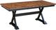 A-America® Stormy Ridge Chicory Gathering Height Trestle Table with Slate Black Base-0