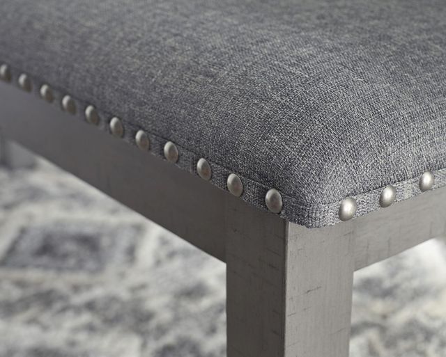 Signature Design by Ashley® Myshanna Antiqued Gray Dining Bench-1