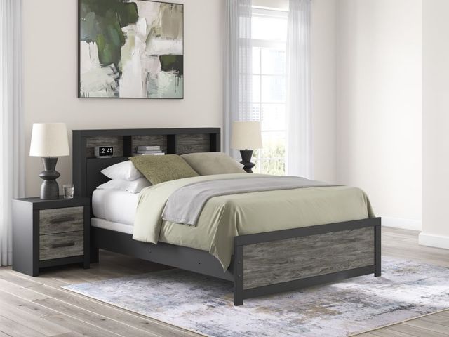Signature Design by Ashley® Jonnifer Black/Gray King Panel Bed-1