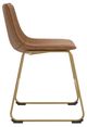 Signature Design by Ashley® Ciabori Brown/Gold Upholstered Dining Side Chair-3