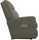 La-Z-Boy® Finley Pewter Power Wall Reclining Loveseat with Console and Headrest-3