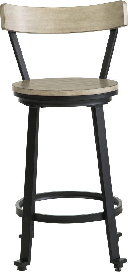 Signature Design by Ashley® Melenski Light Tan/Black Counter Stool-1