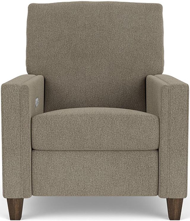 Flexsteel® Midway Gray Dove Power Recliner with Power Headrest-2