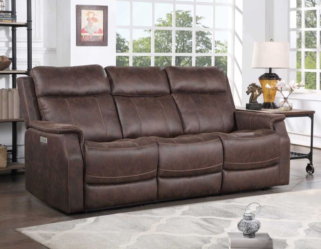 Steve Silver Co. Valencia Walnut Power Reclining Sofa-2