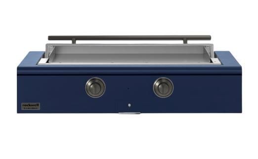 Caliber™ Rockwell Social 48" Cobalt Built-In Liquid Propane Outdoor Griddle with Pewter Hardware-0