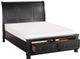 Mazin Furniture Laurelin Black Eastern King Sleigh Bed-2