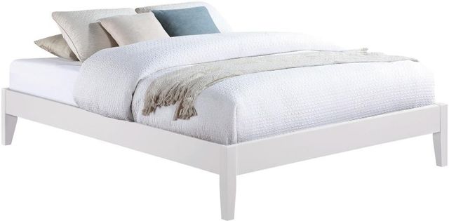 Coaster® Hounslow White Eastern King Platform Bed-0