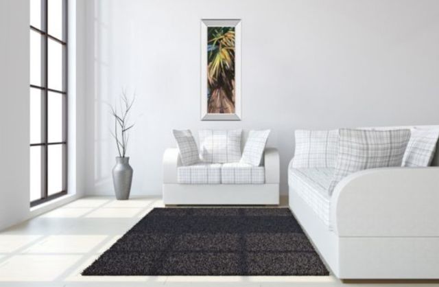 Classy Art Wild Palm I By Suzanne Wilkins Mirror Framed Wall Art-3