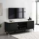 Furniture of America® Maidstone White TV Console with Black Base-3