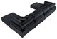 Homelegance® Traverse 6-Piece Black Modular Sectional with 2-Ottoman-3