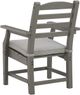 Signature Design by Ashley® Visola Gray Outdoor Arm Chair-2