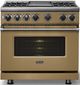 Viking® 7 Series 36" Golden Hour Pro Style Dual Fuel Range with Griddle-4