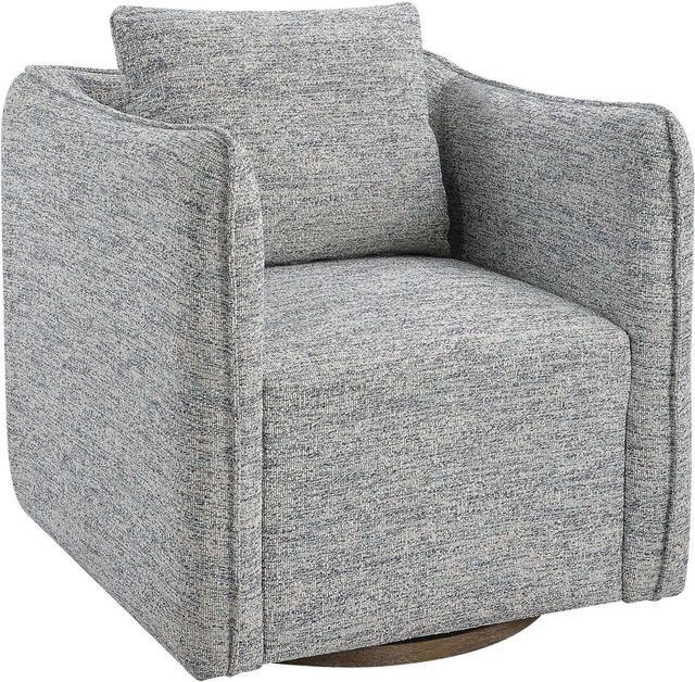 Uttermost® Corben Blue Swivel Chair-0