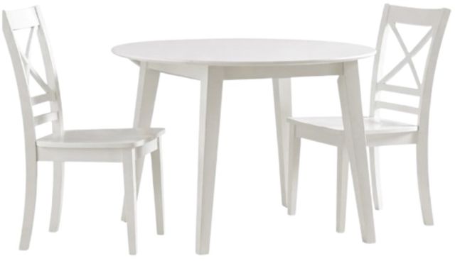 Jofran Inc.Simplicity 3-Piece Paperwhite Dining Set-0