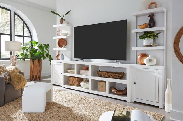 aspenhome® Mackenzie White Entertainment Wall-1