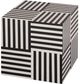 TOV Furniture Cube Black/White Side Table-4
