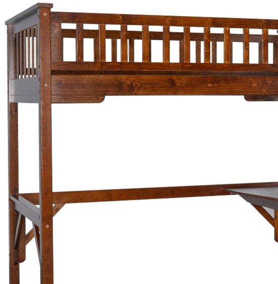 Powell® Porter Espresso Youth Twin Loft Bed-1