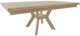 Mavin Customizable 42" x 48" Rectangular Plank Extendable Dining Table with 18" Leaf-0