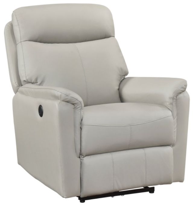 Homelegance® Leif Light Gray Power Recliner-0
