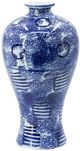 A & B Home Blue/White Vase-1